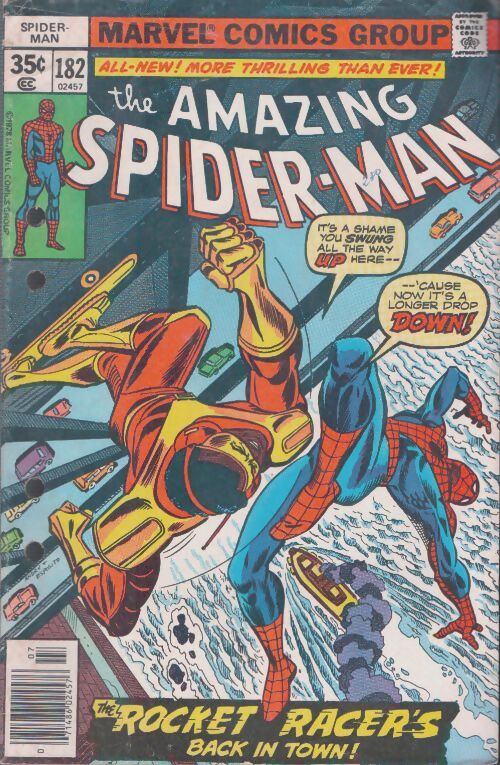 Livrenpoche : The amazing Spider-Man n°182 : The Rocket racer's back in town ! - Collectif - Livre