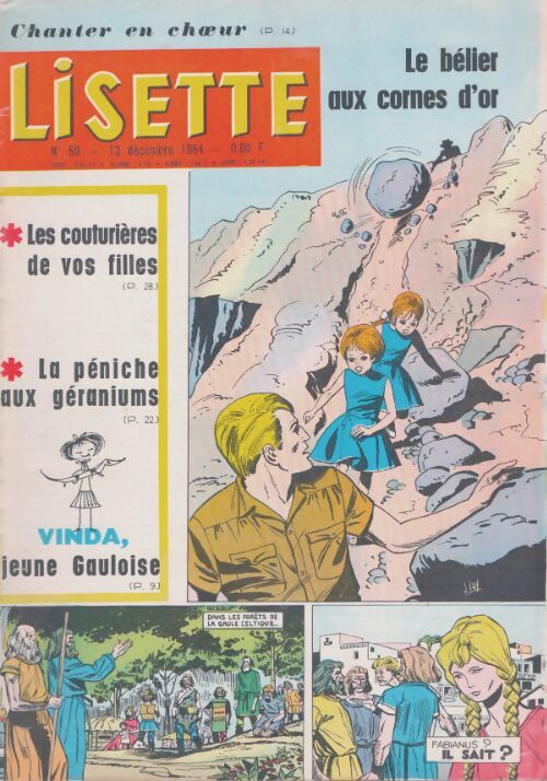 Livrenpoche : Lisette 1964 n°50 : Le bélier aux cornes d'or - Collectif - Livre