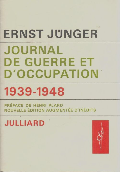 Livrenpoche : Journal de guerre et d'occupation - Ernst Jünger - Livre