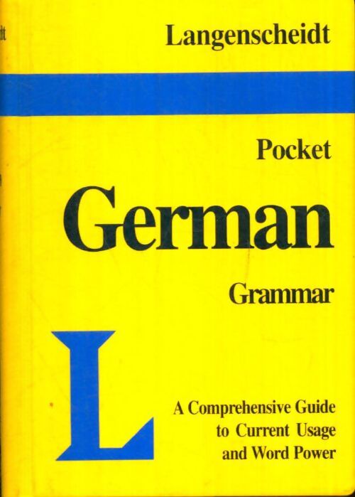 Livrenpoche : Langenscheidt's pocket german grammar - Collectif - Livre