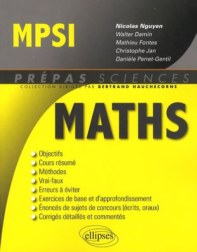 Livrenpoche : Maths MPSI - Nicolas Nguyen - Livre