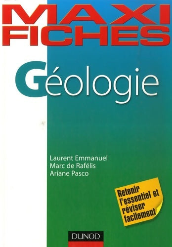 Livrenpoche : Géologie - Laurent Emmanuel - Livre