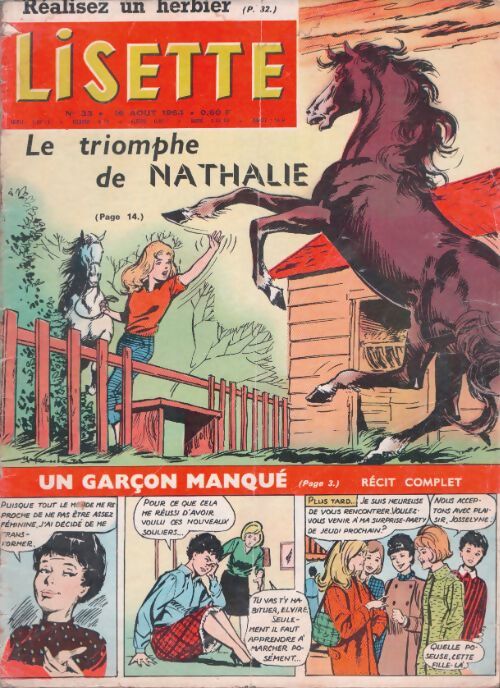 Livrenpoche : Lisette 1964 n°33 : Le triomphe de Nathalie - Collectif - Livre