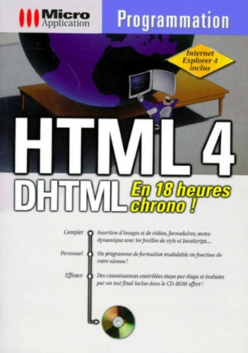 Livrenpoche : Htlm 4 DHTML 4. En 18 Heures Chrono Avec Cd-Rom - Rainer Werle - Livre