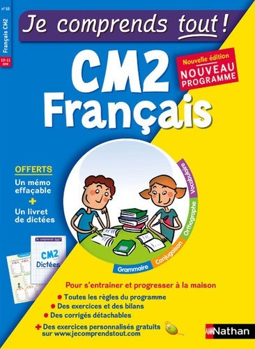 Livrenpoche : Français CM2 - Je comprends tout - 375 exercices + cours - conforme au programme de CM2 - Bruno Fazio - Livre