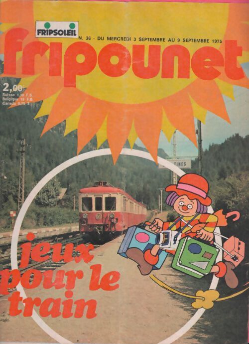 Livrenpoche : Fripounet 1975 n°7 : Jeux pour le train - Collectif - Livre