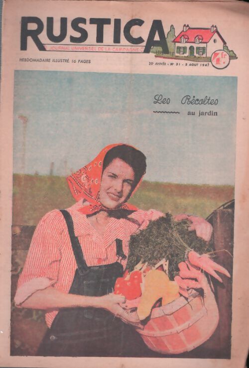 Livrenpoche : Rustica 20e année n°31 : Les récoltes au jardin - Collectif - Livre