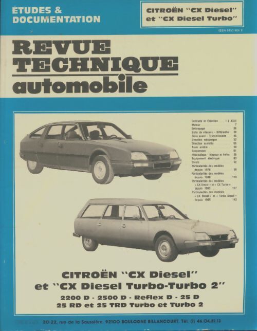 Livrenpoche : Citroën CX diesel et CX diesel turbo - Collectif - Livre