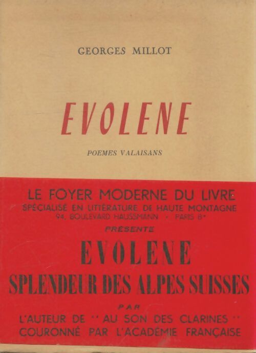 Livrenpoche : Evolene - Georges Millot - Livre