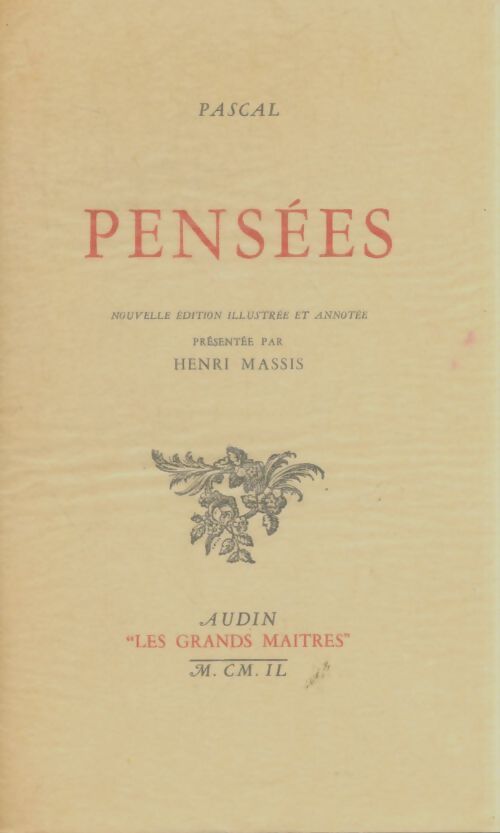 Livrenpoche : Pensées - Pascal - Livre