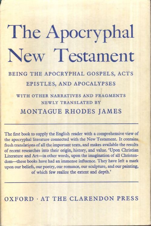 Livrenpoche : The apocryphal New Testament - Rhodes James Montague - Livre