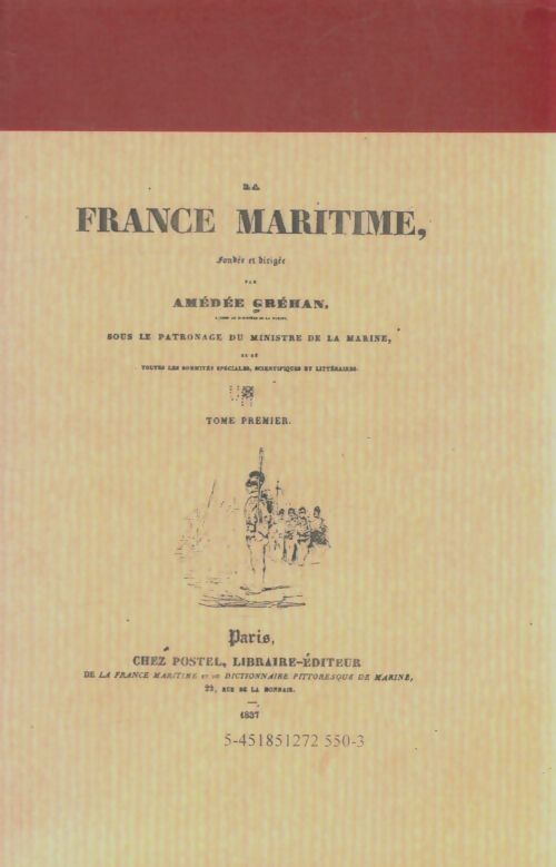 Livrenpoche : La France maritime Tome I - Amédée Gréhan - Livre