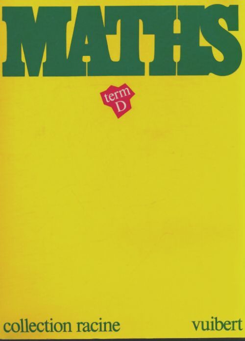 Livrenpoche : Cours de mathématiques : Terminale D - Jean-Louis Boursin - Livre