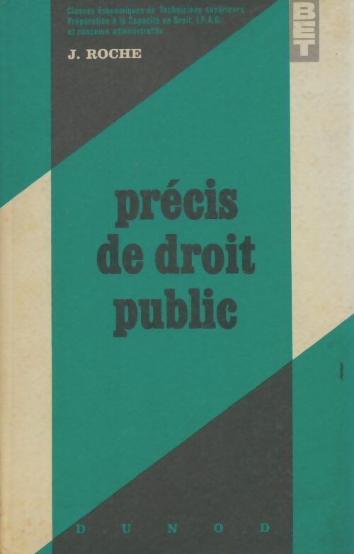 Livrenpoche : Précis de droit public - J Roche - Livre