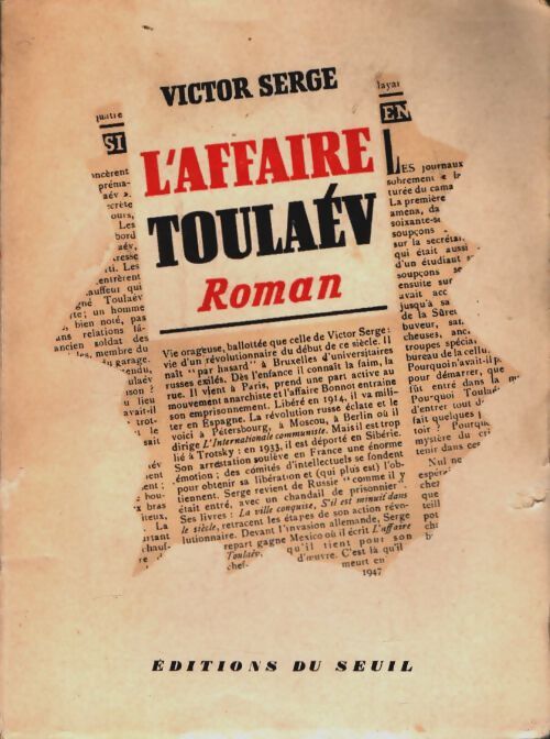 Livrenpoche : L'affaire Toulaév - Victor Serge - Livre
