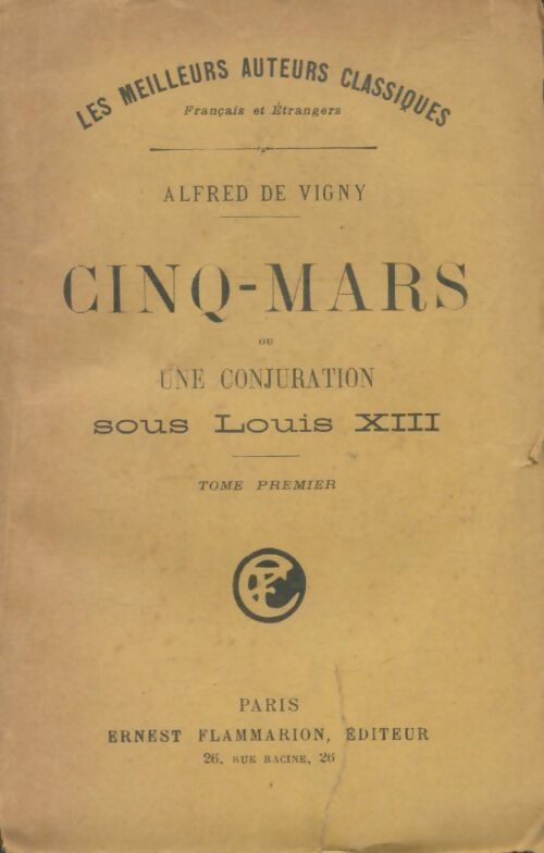 Livrenpoche : Cinq-Mars - Alfred De Vigny - Livre