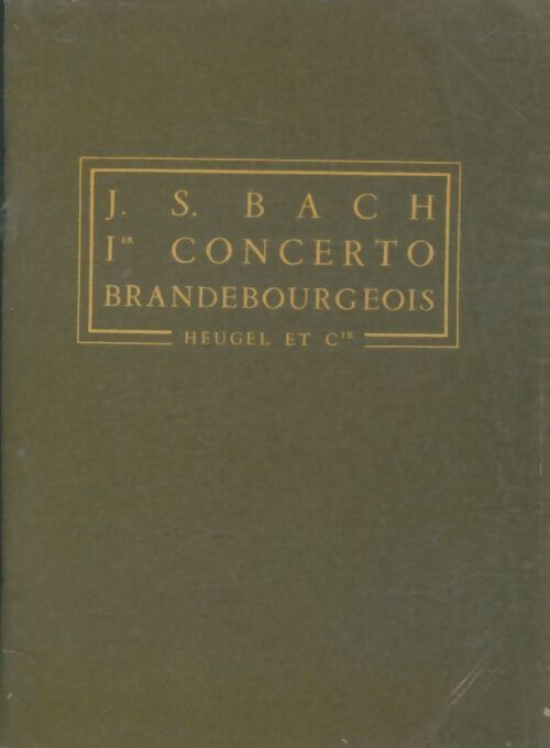 Livrenpoche : 1er concerto brandebourgeois - Jean-Sébastien Bach - Livre
