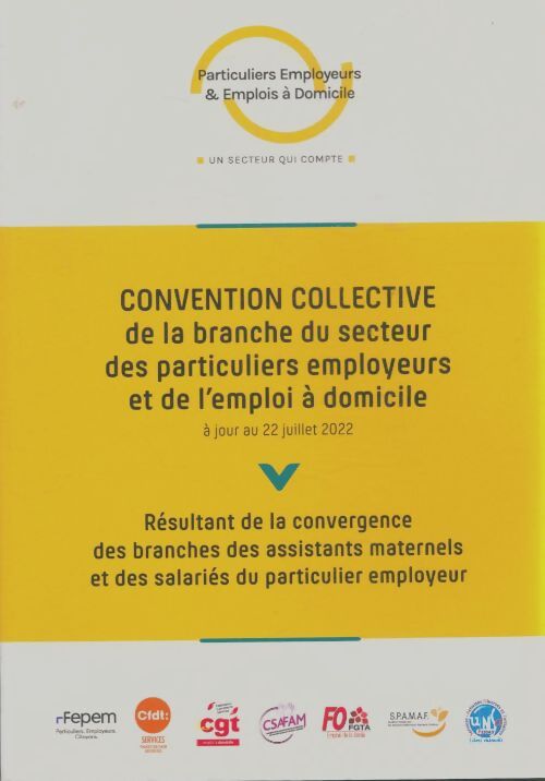 Livrenpoche : Convention collective de la branche du secteur des particuliers employeurs et de l'emploi à domicile - Collectif - Livre