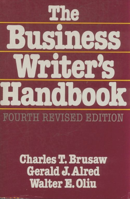 Livrenpoche : The business writer's handbook - Charles Brokaw - Livre