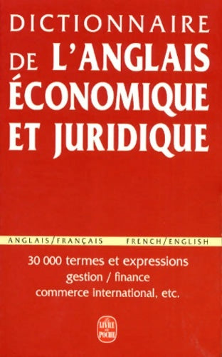 Livrenpoche : Dictionnaire de l'anglais économique et juridique - Anne Deysine - Livre
