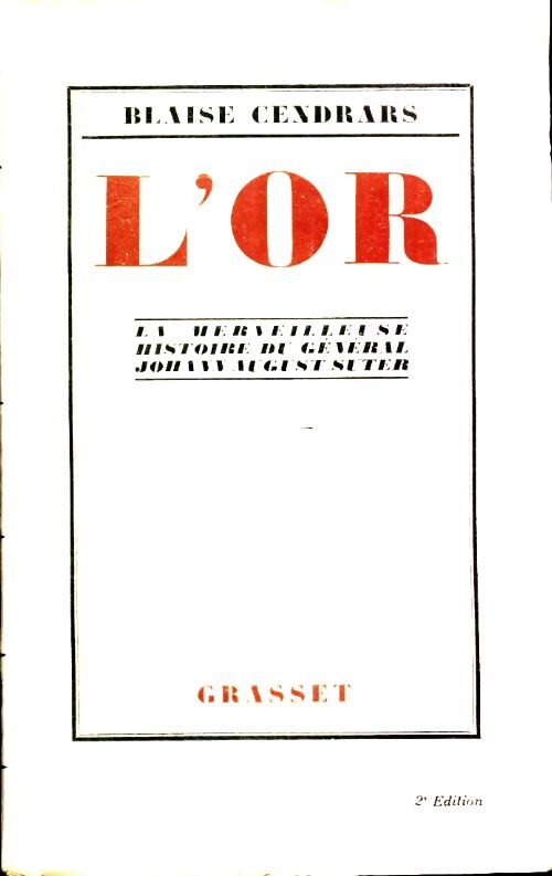 Livrenpoche : L'or - Cendrars Blaise - Livre