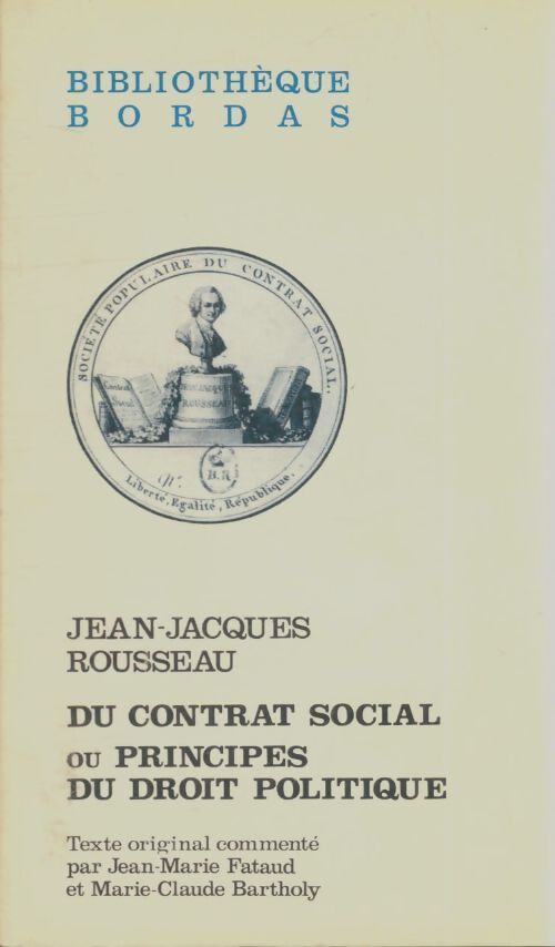 Livrenpoche : Du contrat social ou Principes du droit politique - Jean-Jacques Rousseau - Livre