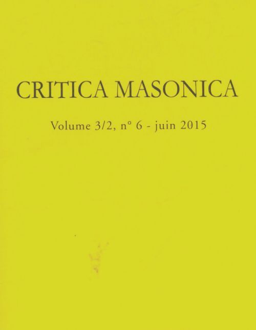 Livrenpoche : Critica masonica volume 3/2 n°6 - Collectif - Livre