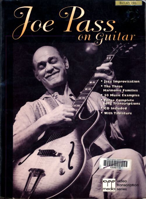 Livrenpoche : Joe pass on guitar - Joe Pass - Livre