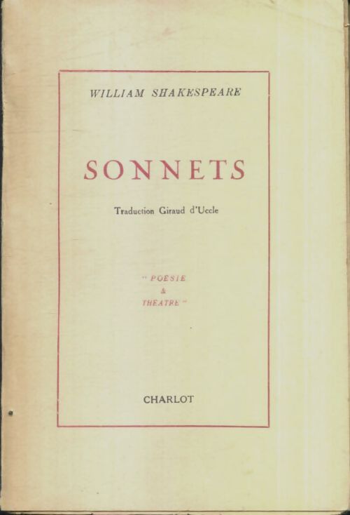 Livrenpoche : Sonnets - William Shakespeare - Livre