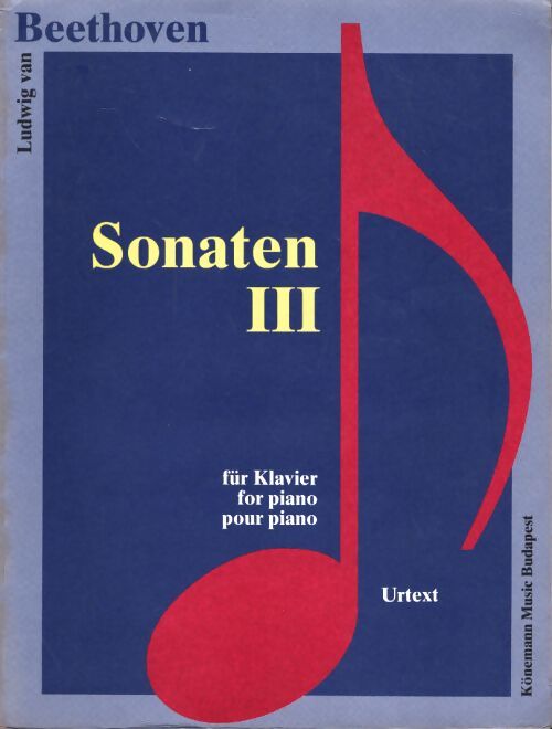 Livrenpoche : Beethoven sonaten III - Beethoven - Livre