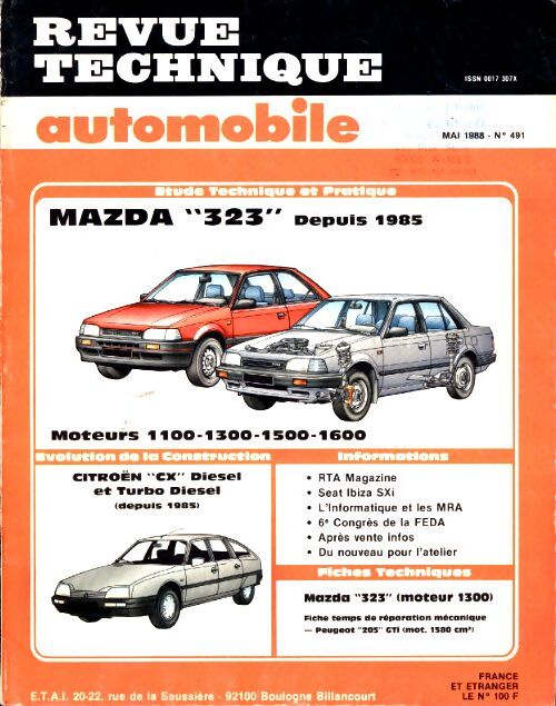 Livrenpoche : Revue technique mazda 323 depuis 1985 - Collectif - Livre