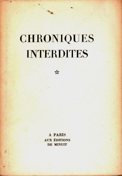 Livrenpoche : Chroniques interdites - Xxx - Livre