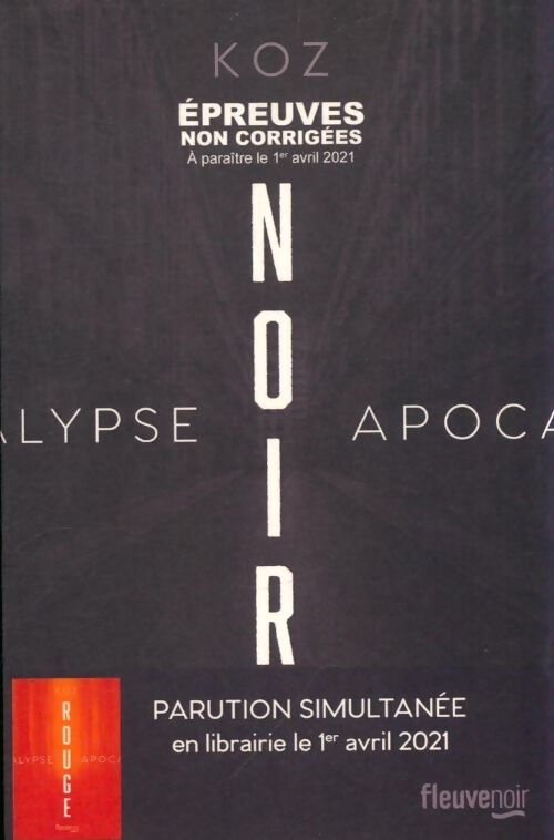 Livrenpoche : Apocalypse - noir - Koz - Livre