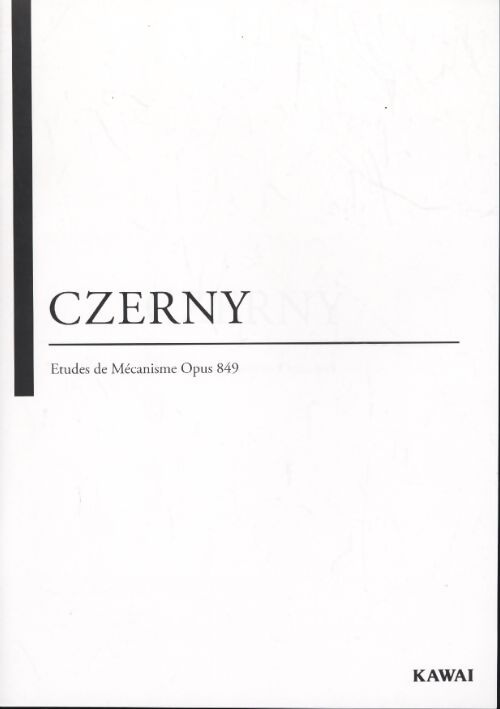 Czerny : Etudes de mécanisme opus 849 - Czerny - Livre
