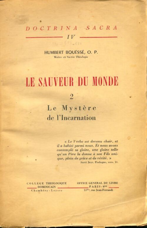 Le sauveur du monde Tome II - Humbert Bouëssé - Livre