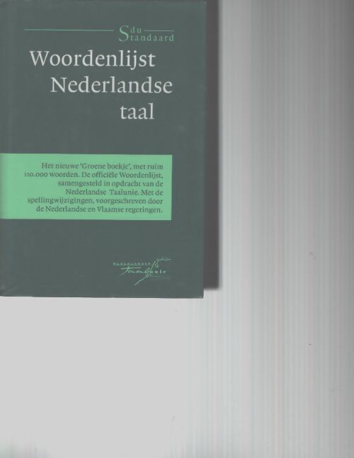 Woordenlijst nederlandse taal - Unknown - Livre