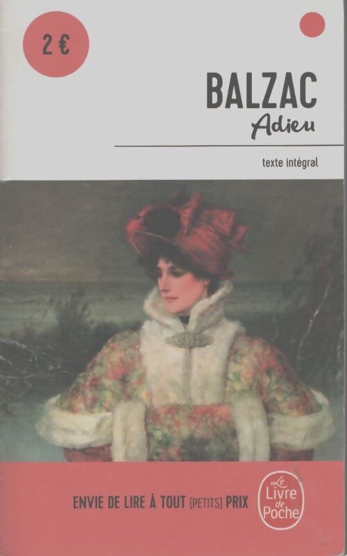 Adieu - Honoré De Balzac - Livre