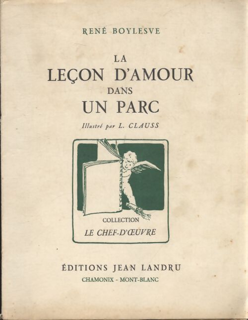 La leçon d'amour dans un parc - René Boylesve - Livre