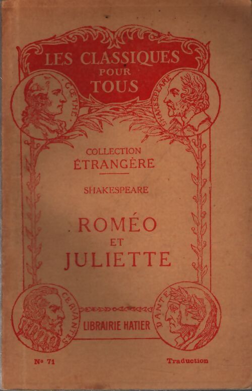 Roméo et Juliette - William Shakespeare - Livre