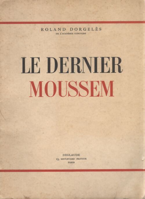 Le dernier Moussem - Collectif - Livre