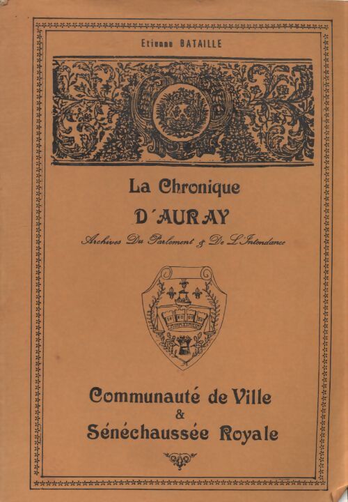 La chronique d'Auray - Etienne Bataille - Livre