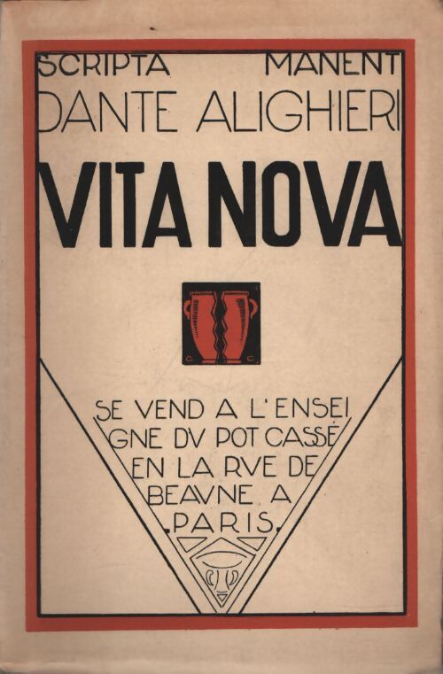 Vita nova - Dante - Livre