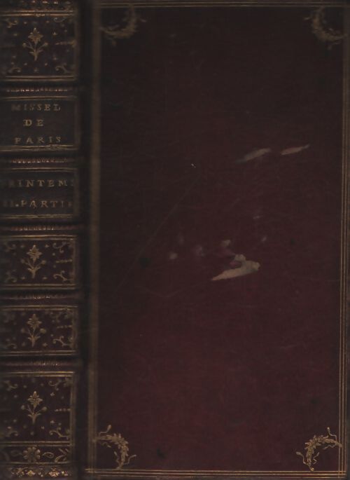 Missel de paris latin-françois printemps 2e partie - Collectif - Livre