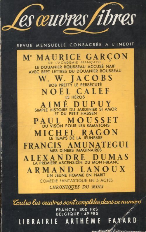Les oeuvres libres n°159 - Collectif - Livre