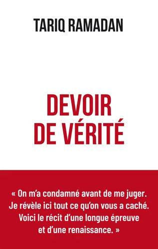 Devoir de vérité - Tariq Ramadan - Livre