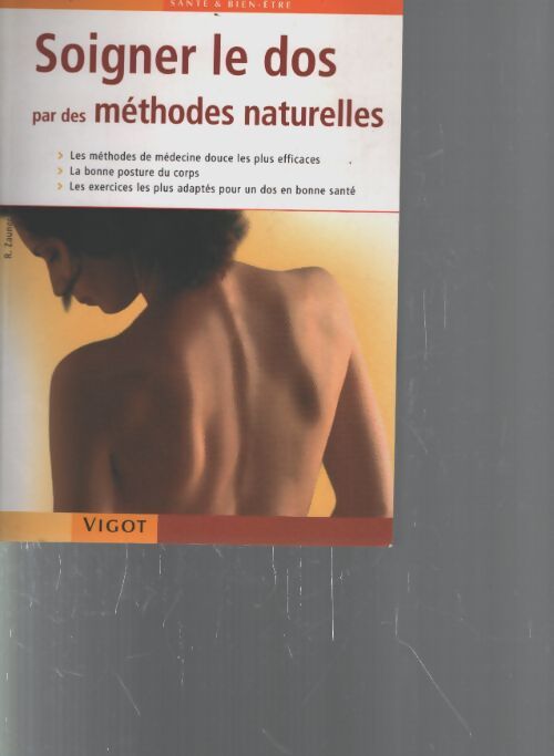 Soigner le dos par des méthodes naturelles - Zauner - Livre