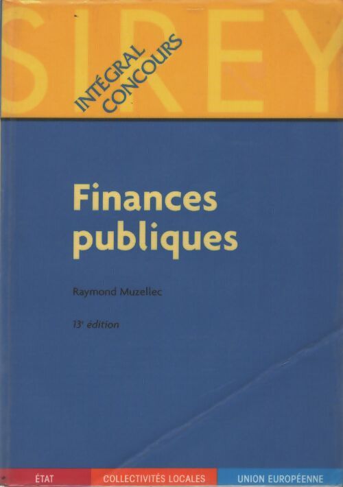 Finances publiques - Raymond Muzellec - Livre