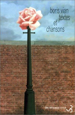 Textes et chansons - Boris Vian - Livre