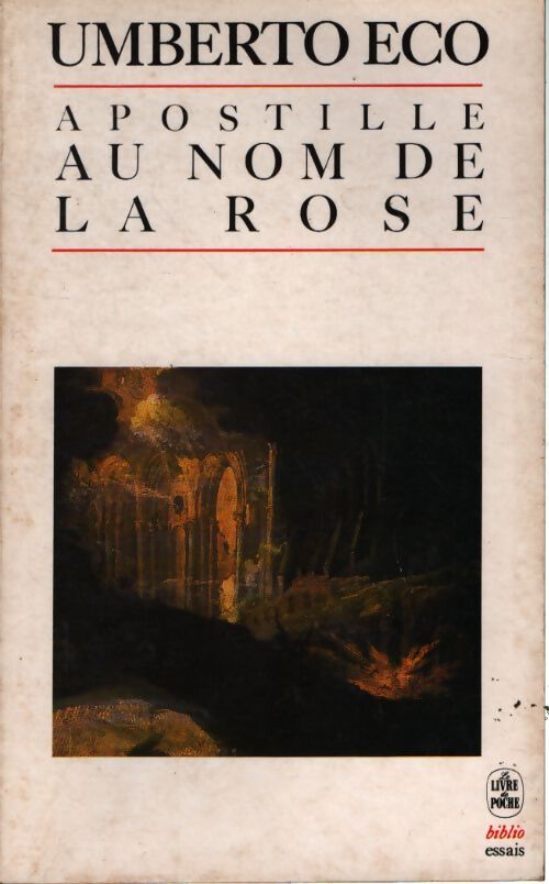 Apostille au Nom de la rose - Umberto Eco - Livre