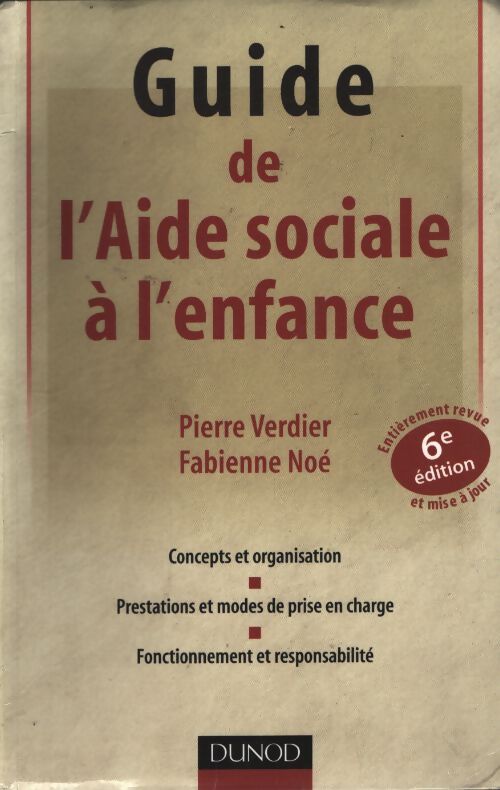 Guide de l'aide sociale à l'enfance - Pierre Verdier - Livre